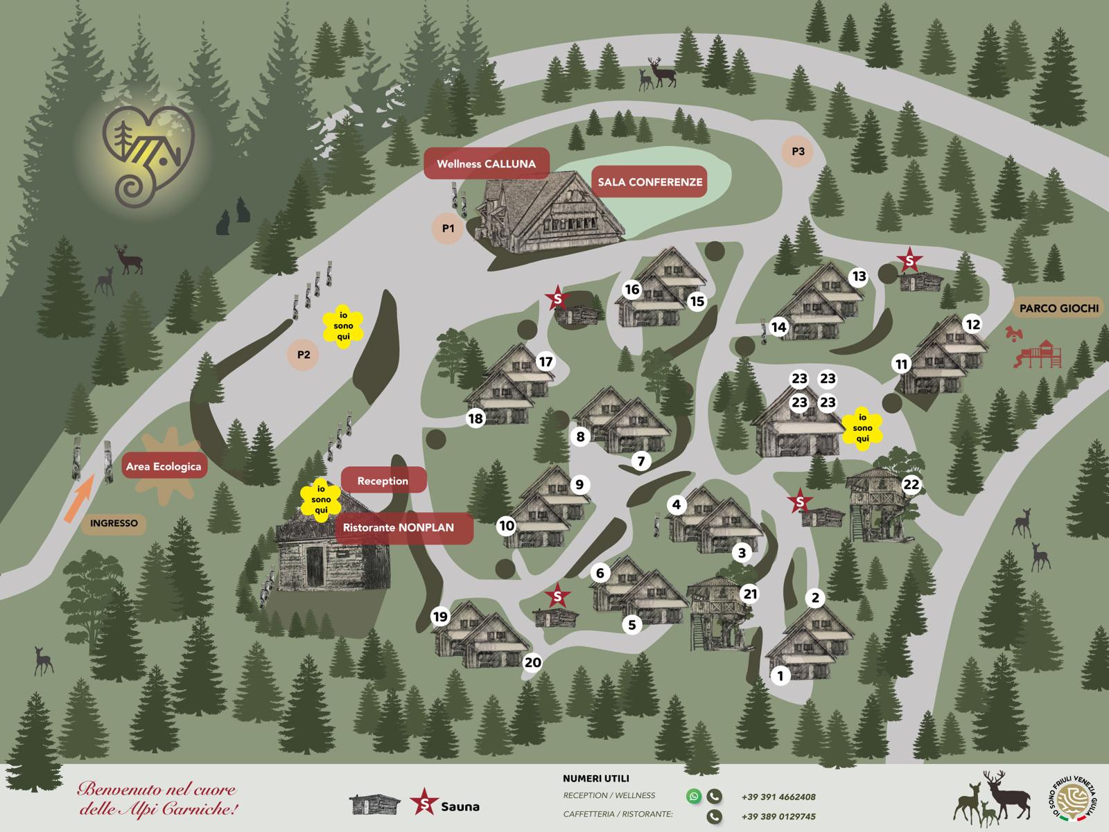 Mappa Dolomiti Village